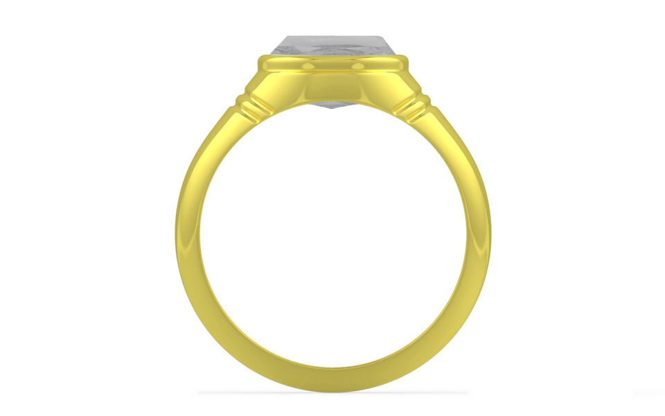 Panchdhatu Ceylon White Sapphire Ring Prime Quality (R7)