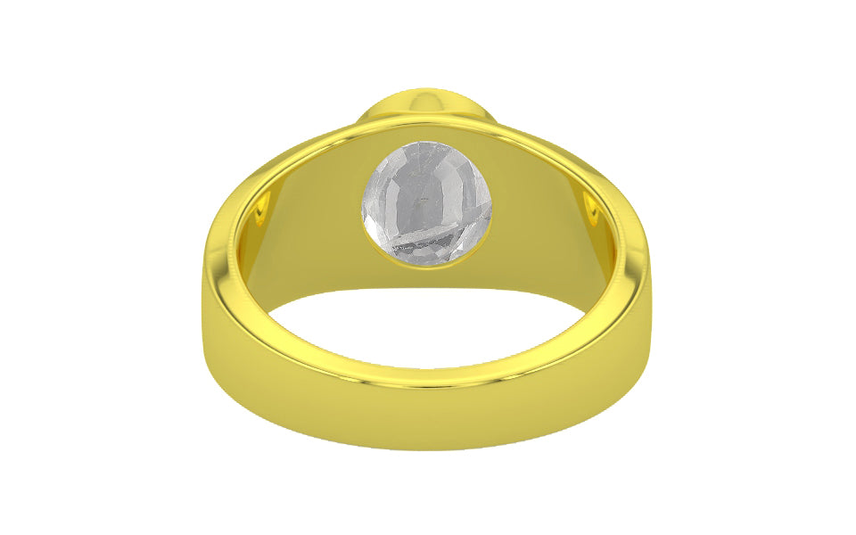 Panchdhatu Ceylon White Sapphire Ring Rare Quality (R10)