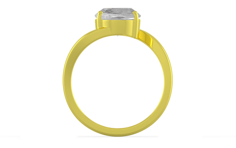 Panchdhatu Ceylon White Sapphire Ring Rare Quality (R2)