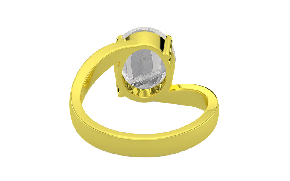 Panchdhatu Ceylon White Sapphire Ring Rare Quality (R2)