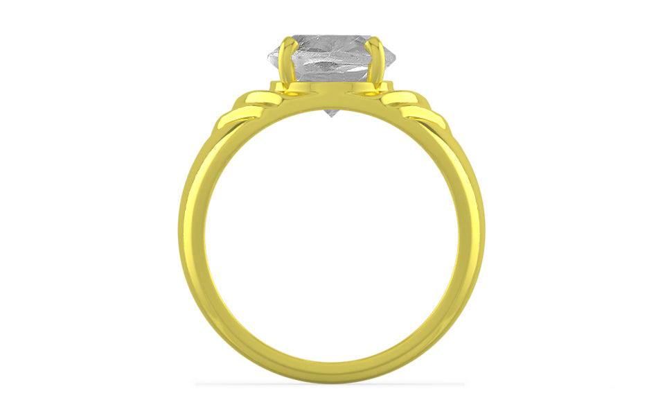 Panchdhatu Ceylon White Sapphire Ring Rare Quality (R4)