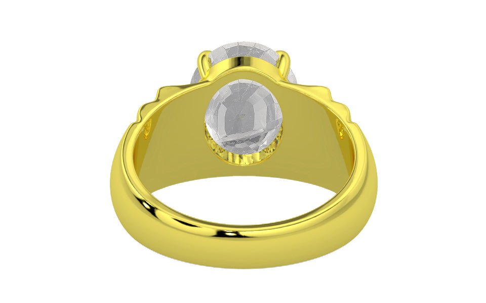 Panchdhatu Ceylon White Sapphire Ring Rare Quality (R4)