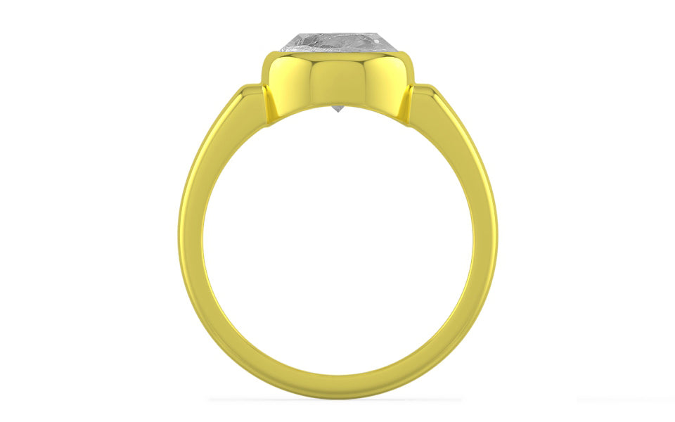 Panchdhatu Ceylon White Sapphire Ring Rare Quality (R6)