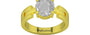 Panchdhatu Ceylon White Sapphire Ring Rare Quality (R8)