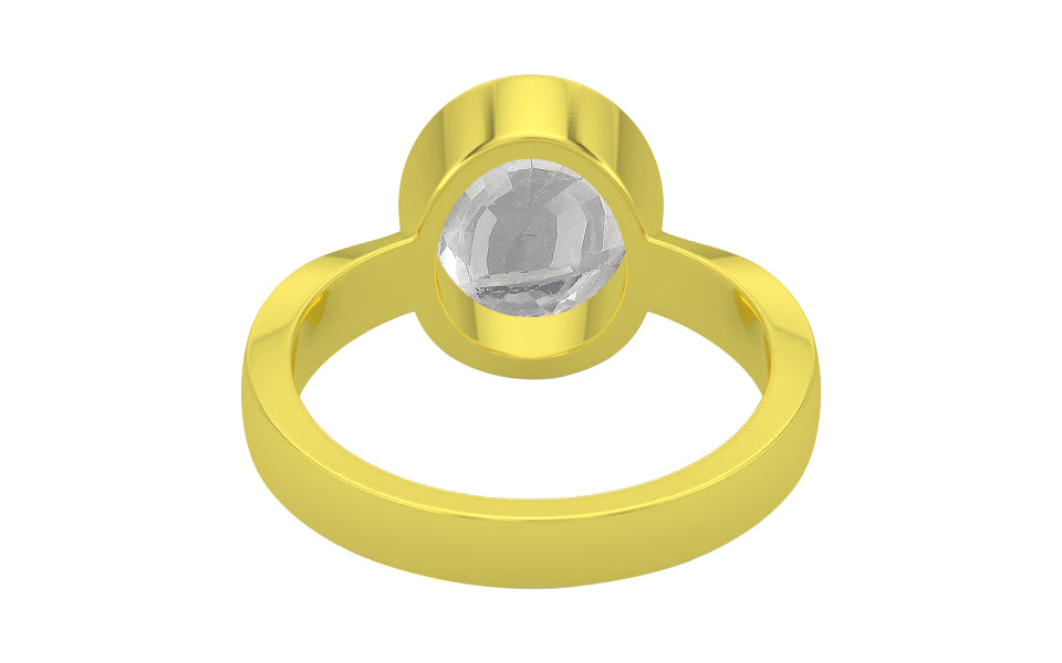 Panchdhatu Ceylon White Sapphire Ring Rare Quality (R9)