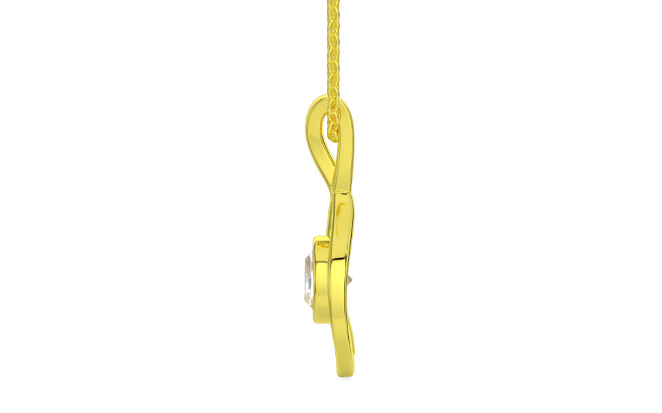 Panchdhatu Ceylon Yellow Sapphire Pendant Fine Quality (P1)