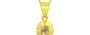 Panchdhatu Ceylon Yellow Sapphire Pendant Fine Quality (P11)