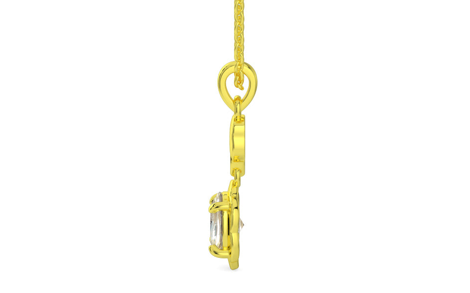 Panchdhatu Ceylon Yellow Sapphire Pendant Fine Quality (P6)