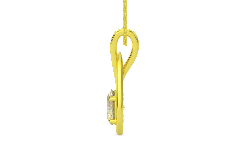 Panchdhatu Ceylon Yellow Sapphire Pendant Fine Quality (P9)