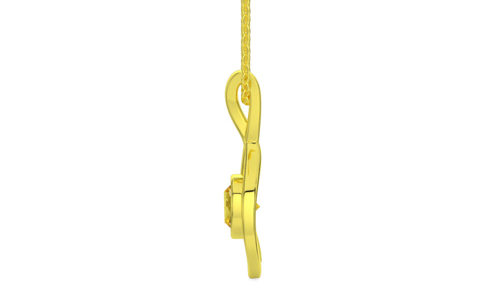 Panchdhatu Ceylon Yellow Sapphire Pendant Limited Quality (P1)