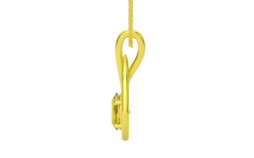 Panchdhatu Ceylon Yellow Sapphire Pendant Limited Quality (P9)