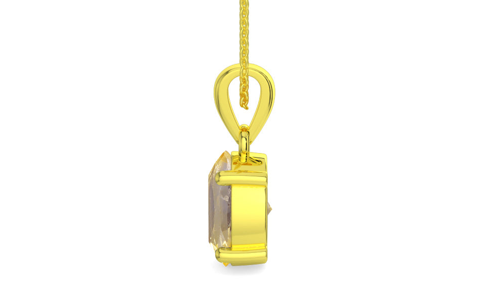 Panchdhatu Ceylon Yellow Sapphire Pendant Prime Quality (P10)