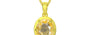 Panchdhatu Ceylon Yellow Sapphire Pendant Prime Quality (P8)