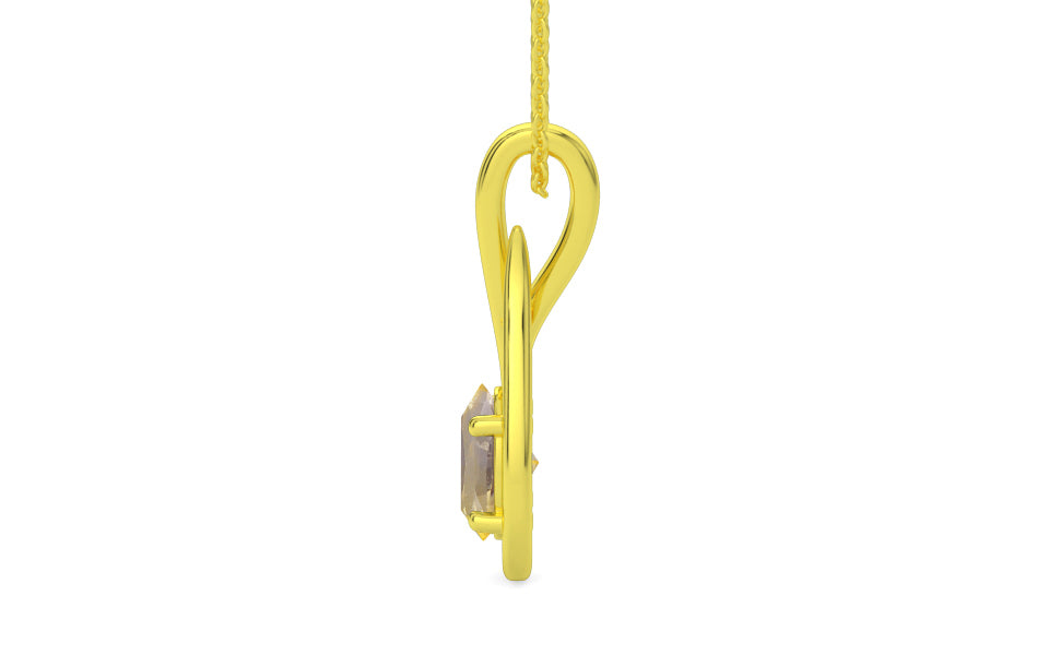 Panchdhatu Ceylon Yellow Sapphire Pendant Prime Quality (P9)