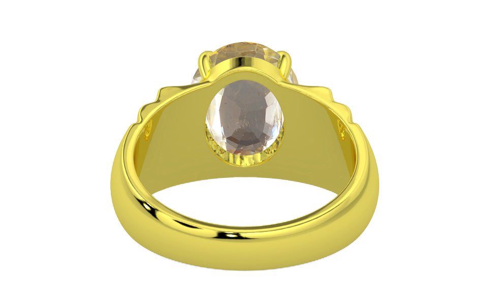 Panchdhatu Ceylon Yellow Sapphire Ring Fine Quality (R4)