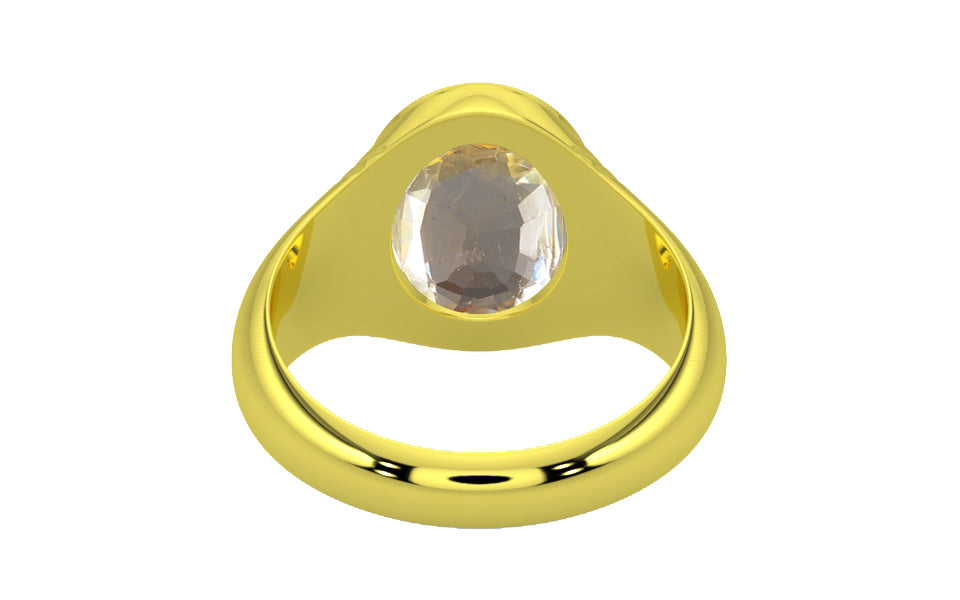 Panchdhatu Ceylon Yellow Sapphire Ring Fine Quality (R7)