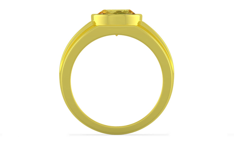 Panchdhatu Ceylon Yellow Sapphire Ring Limited Quality (R1)