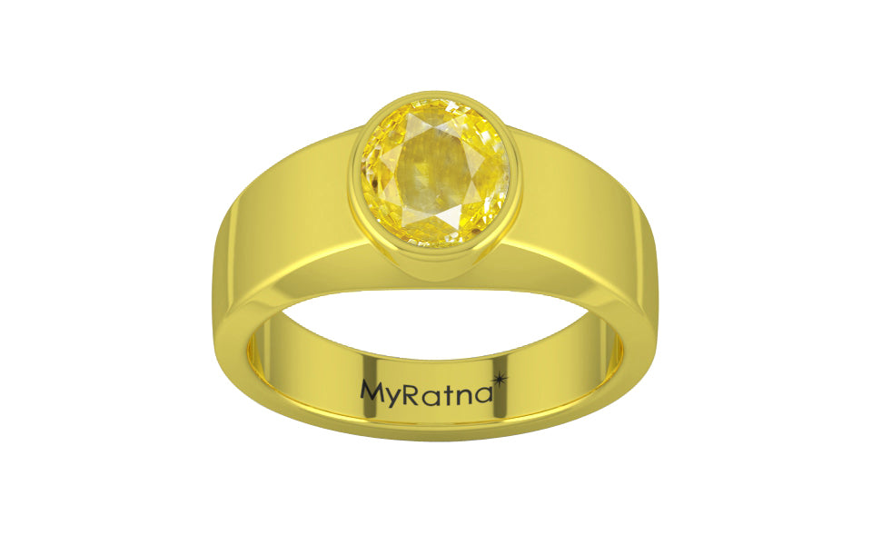 Panchdhatu Ceylon Yellow Sapphire Ring Limited Quality (R10)