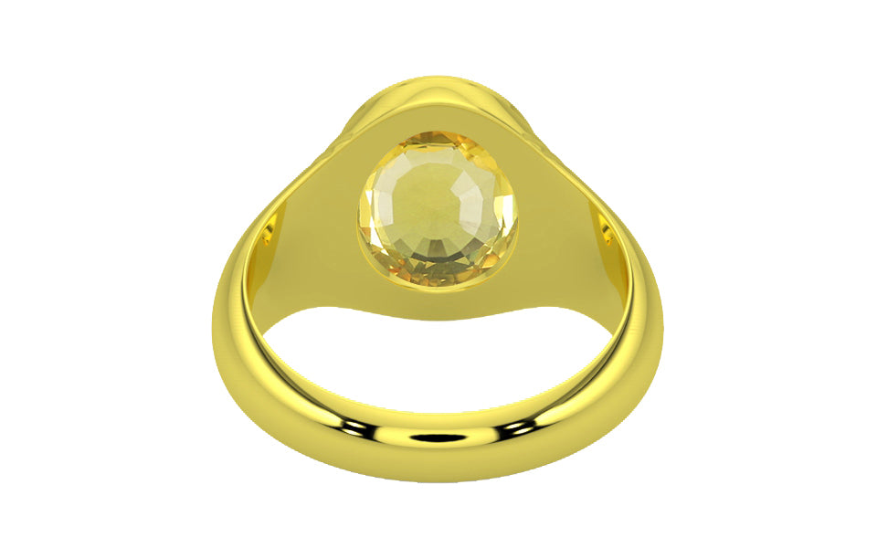 Panchdhatu Ceylon Yellow Sapphire Ring Limited Quality (R7)