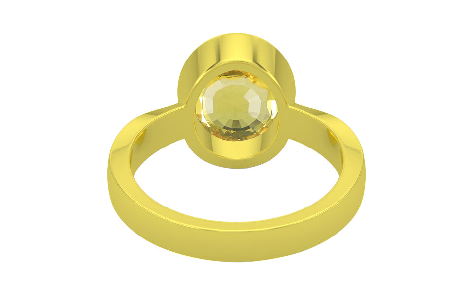 Panchdhatu Ceylon Yellow Sapphire Ring Limited Quality (R9)