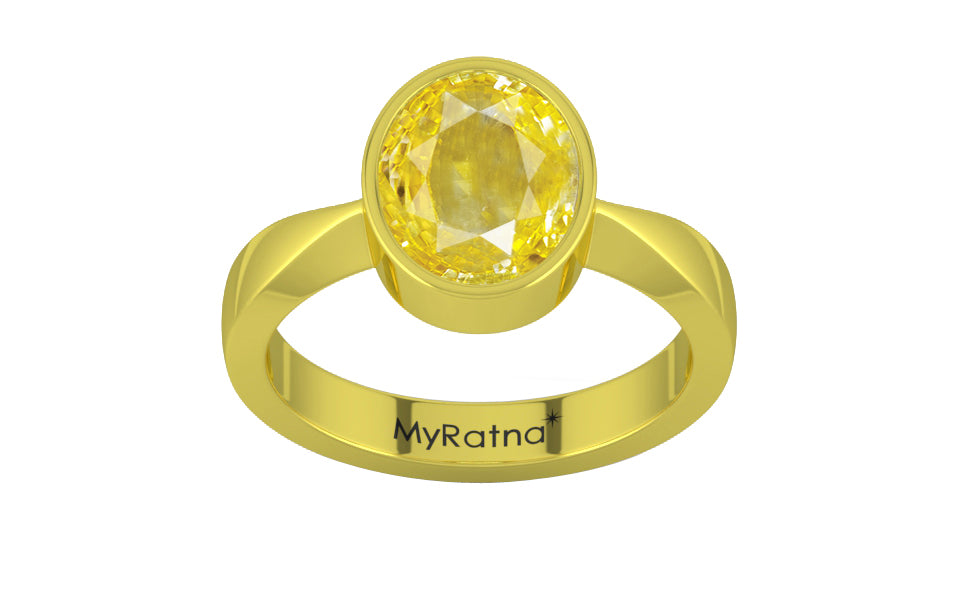 Panchdhatu Ceylon Yellow Sapphire Ring Limited Quality (R9)