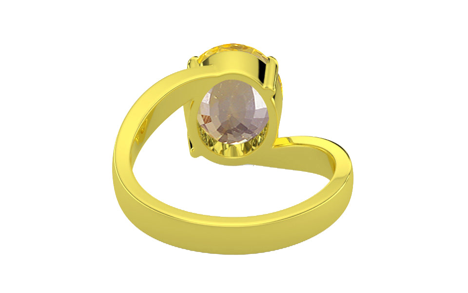 Panchdhatu Ceylon Yellow Sapphire Ring Prime Quality (R2)
