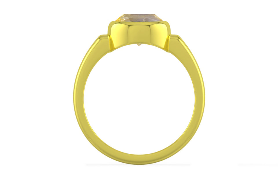 Panchdhatu Ceylon Yellow Sapphire Ring Prime Quality (R6)