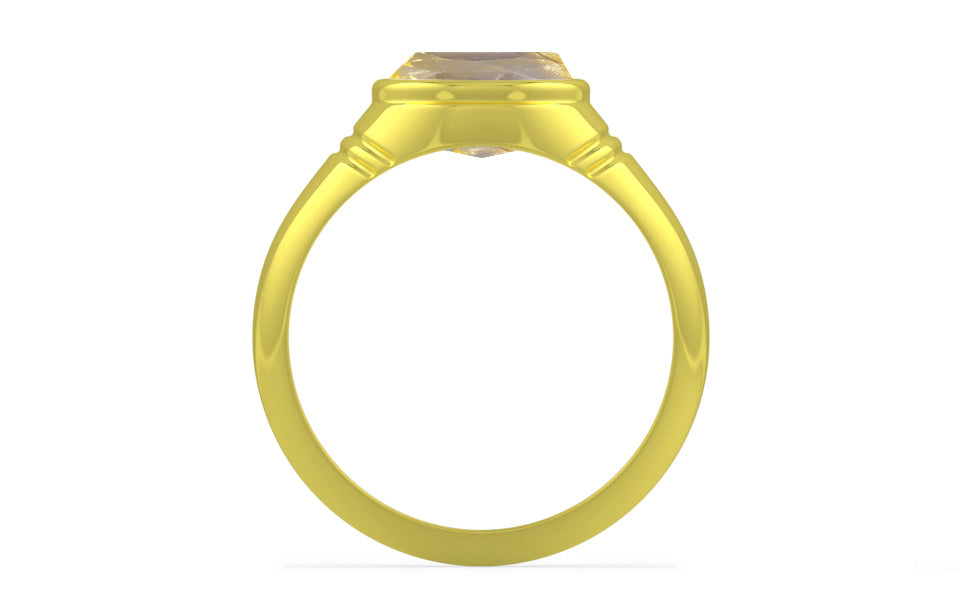 Panchdhatu Ceylon Yellow Sapphire Ring Prime Quality (R7)