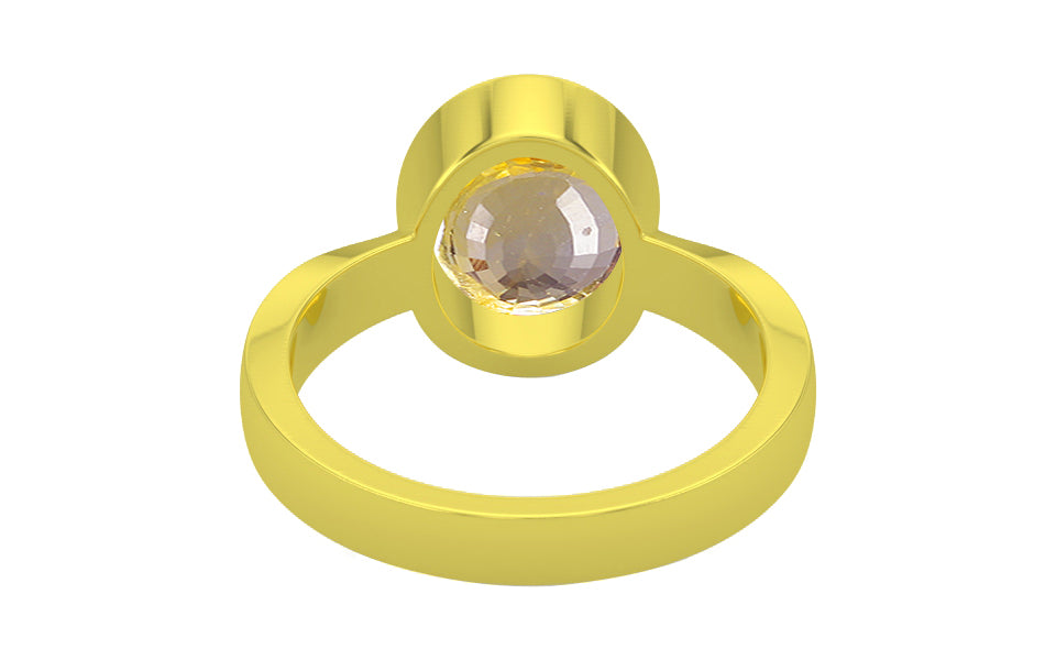 Panchdhatu Ceylon Yellow Sapphire Ring Prime Quality (R9)