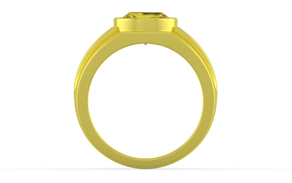 Panchdhatu Ceylon Yellow Sapphire Ring Rare Quality (R1)