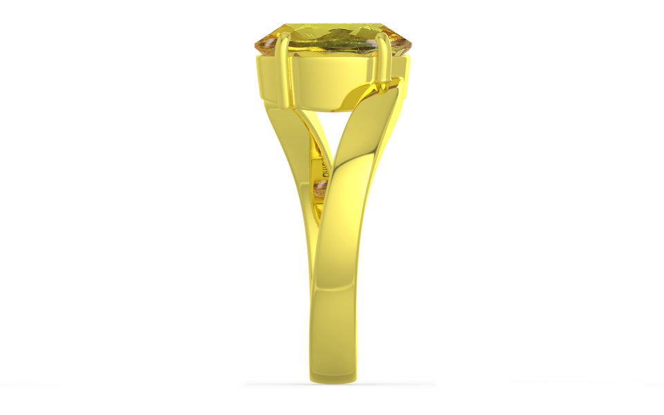 Panchdhatu Ceylon Yellow Sapphire Ring Rare Quality (R2)