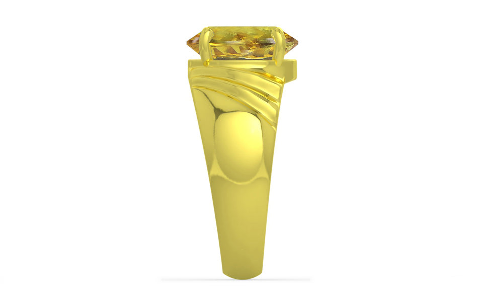 Panchdhatu Ceylon Yellow Sapphire Ring Rare Quality (R4)