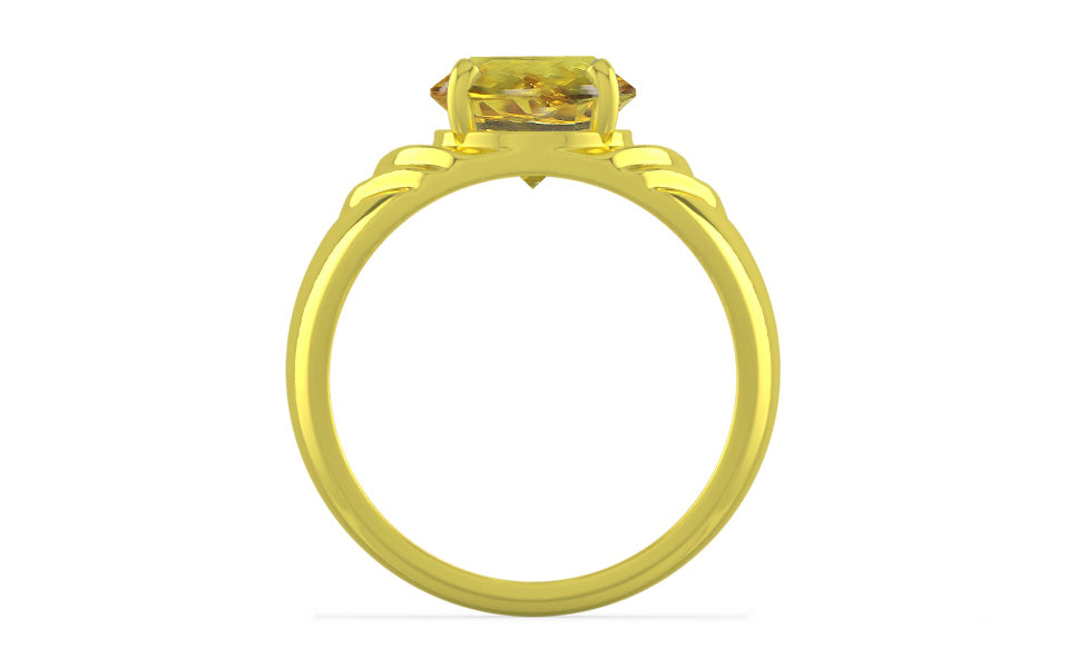 Panchdhatu Ceylon Yellow Sapphire Ring Rare Quality (R4)