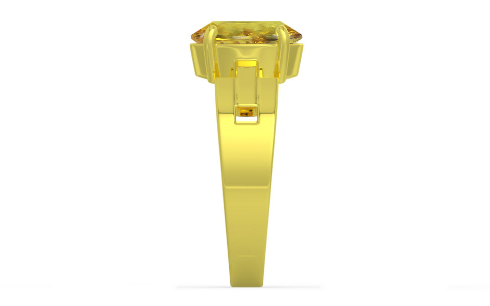 Panchdhatu Ceylon Yellow Sapphire Ring Rare Quality (R8)