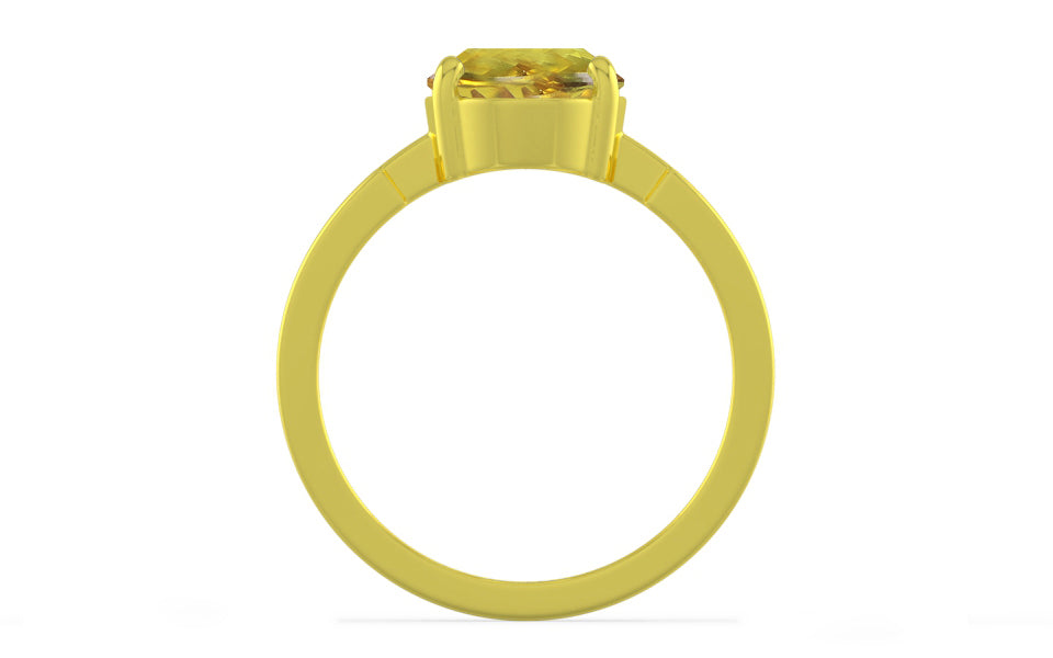 Panchdhatu Ceylon Yellow Sapphire Ring Rare Quality (R8)