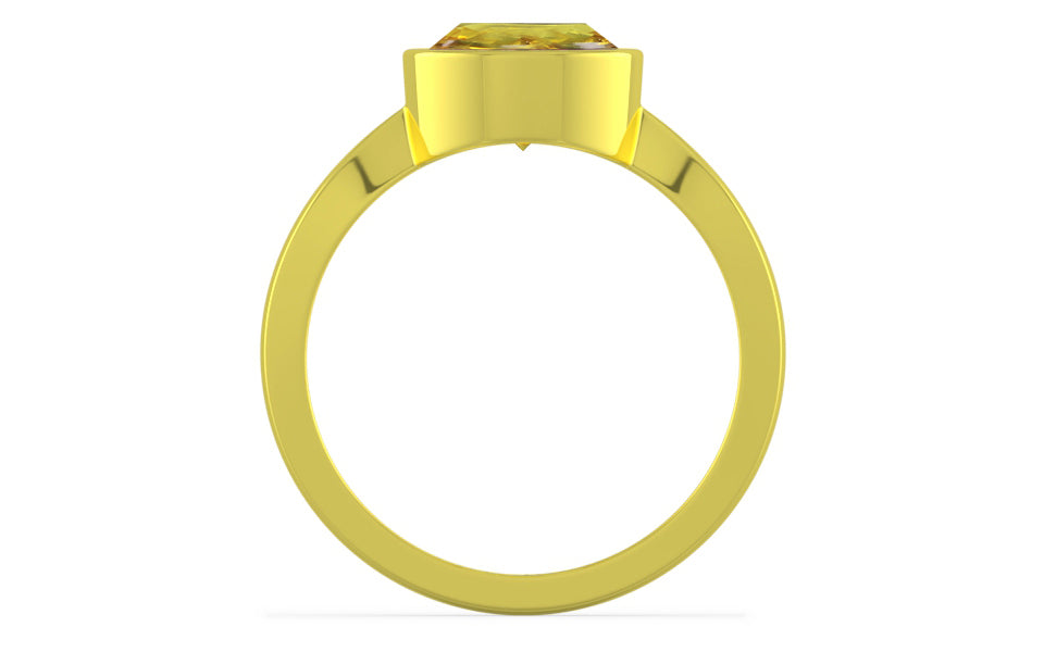 Panchdhatu Ceylon Yellow Sapphire Ring Rare Quality (R9)