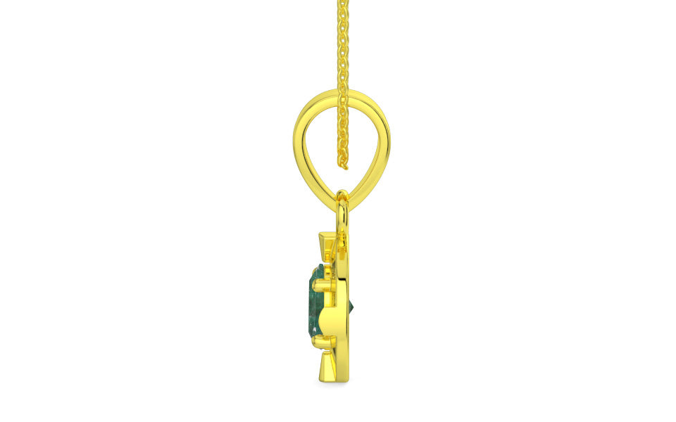 Panchdhatu Emerald Pendant Fine Quality (P11)