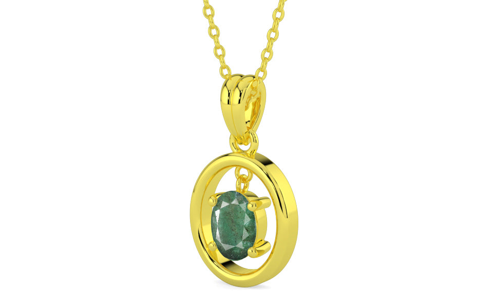 Panchdhatu Emerald Pendant Fine Quality (P2)