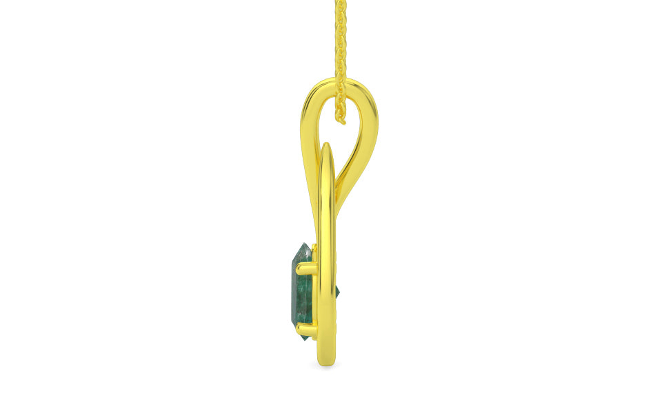 Panchdhatu Emerald Pendant Fine Quality (P9)