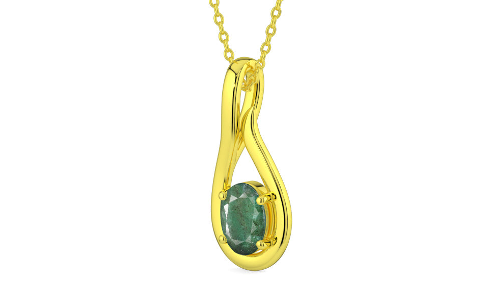 Panchdhatu Emerald Pendant Fine Quality (P9)