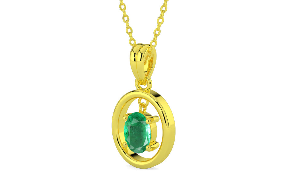 Panchdhatu Emerald Pendant Limited Quality (P2)