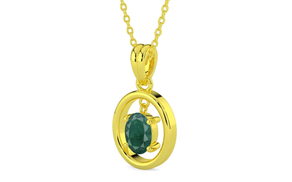 Panchdhatu Emerald Pendant Prime Quality (P2)