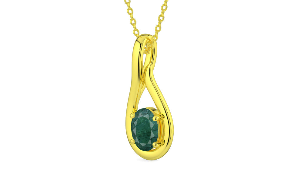 Panchdhatu Emerald Pendant Prime Quality (P9)