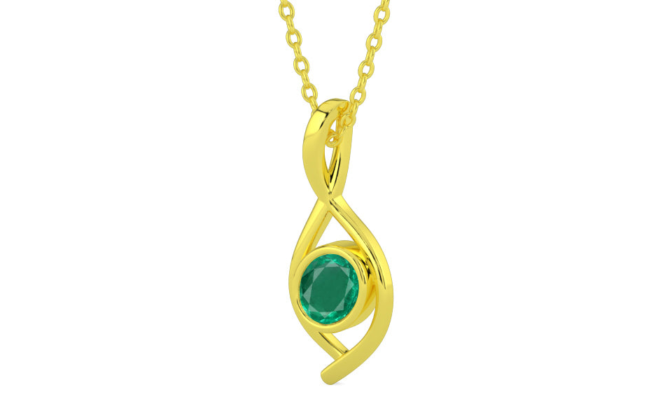 Panchdhatu Emerald Pendant Rare Quality (P1)
