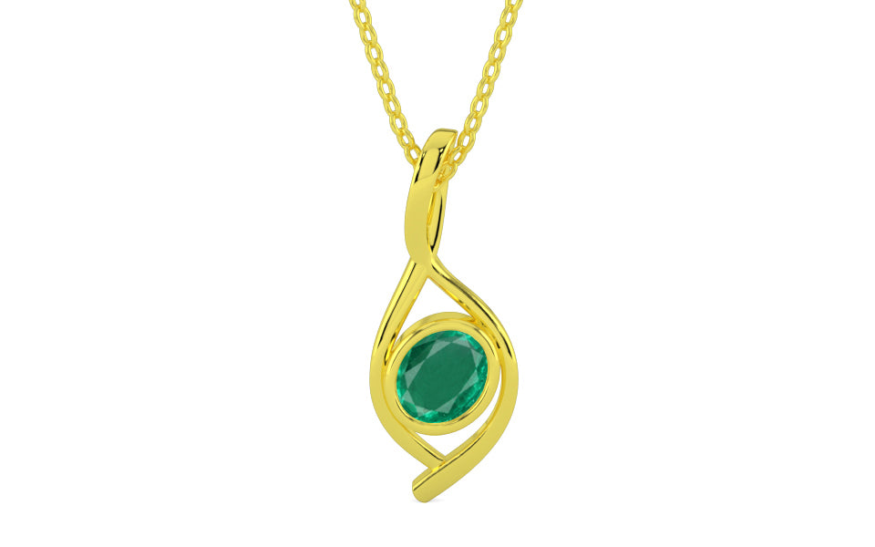 Panchdhatu Emerald Pendant Rare Quality (P1)