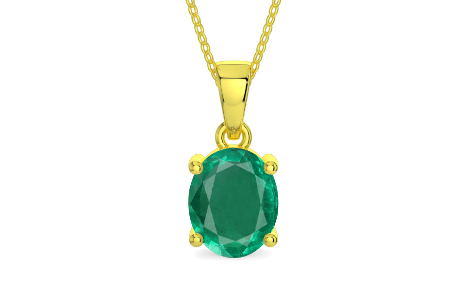 Panchdhatu Emerald Pendant Rare Quality (P10)