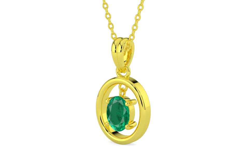 Panchdhatu Emerald Pendant Rare Quality (P2)