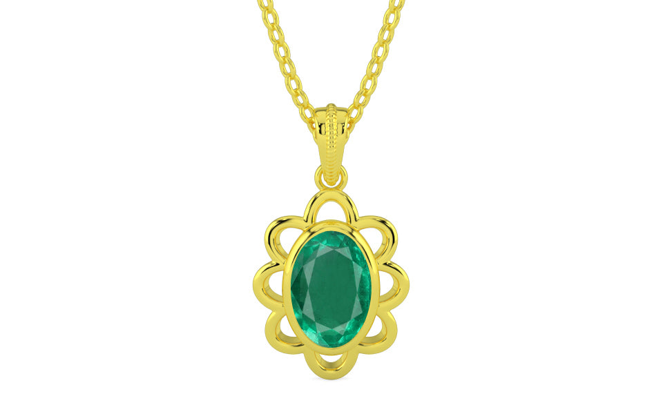 Panchdhatu Emerald Pendant Rare Quality (P3)