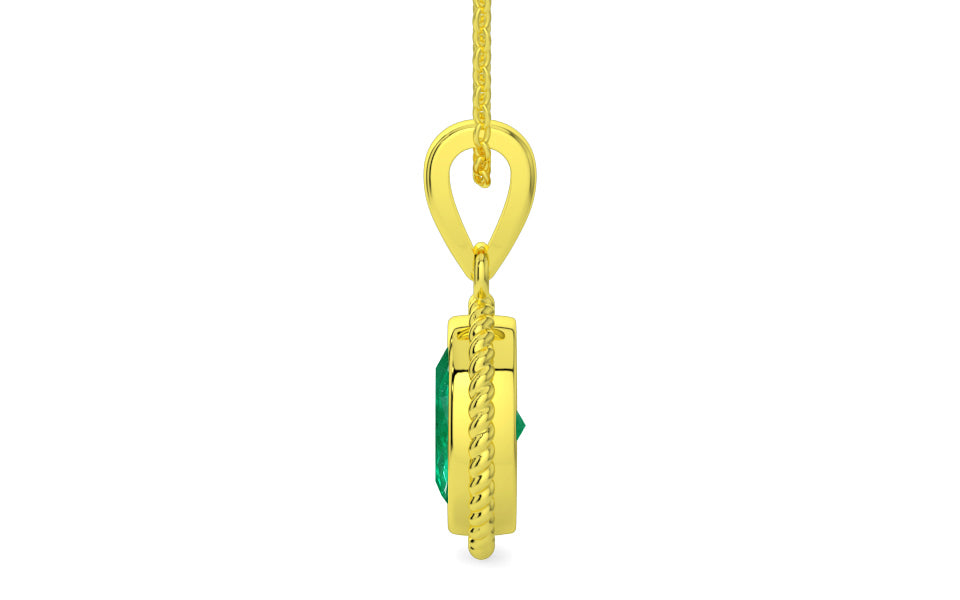 Panchdhatu Emerald Pendant Rare Quality (P7)