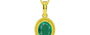Panchdhatu Emerald Pendant Rare Quality (P7)